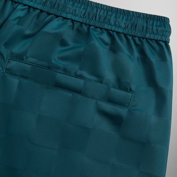 Kith Checkered Satin Collins Short in Chronicle Men’s Size Large Summer 2024. - Picture 4 of 8